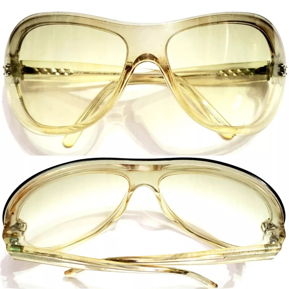 Y2K Chanel shield sunglasses